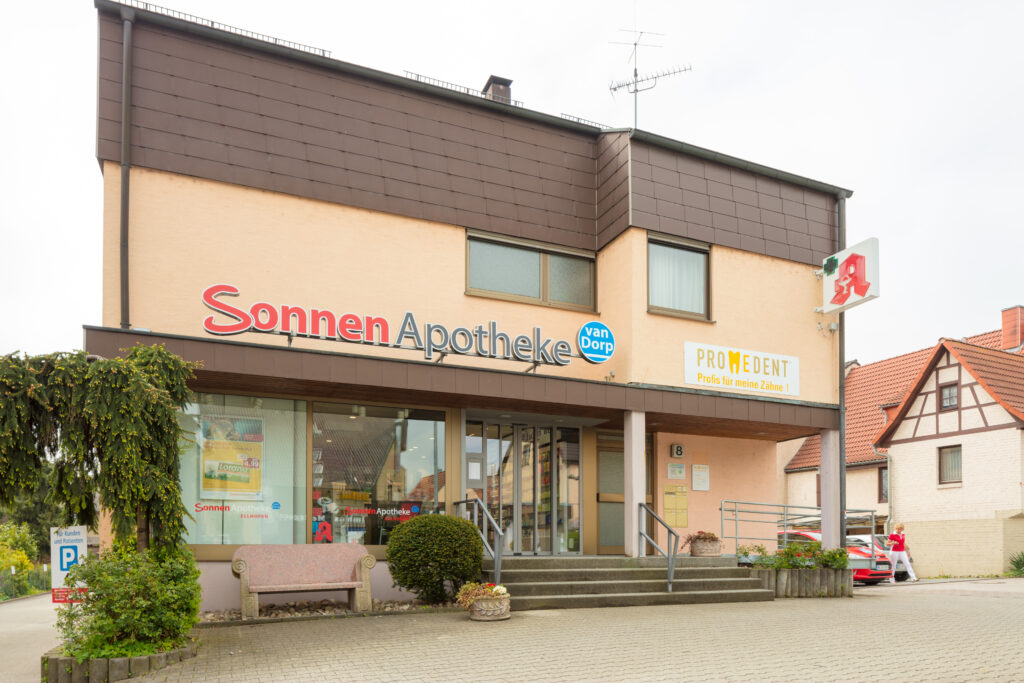 Filiale der Sonnen-Apotheke von Außen
